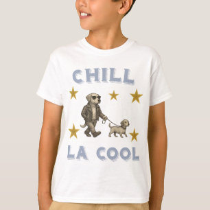 Chill La Cool – Hunde mit Brille beim Spazierengeh T-Shirt