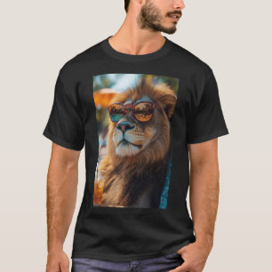 Chill like a King - Der entspannte Löwe T-Shirt