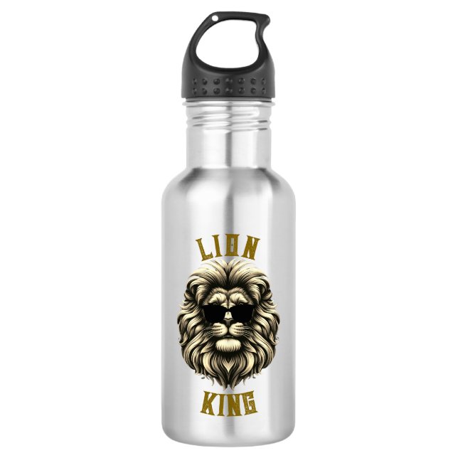 Chill Lion King Edelstahlflasche (Vorderseite)