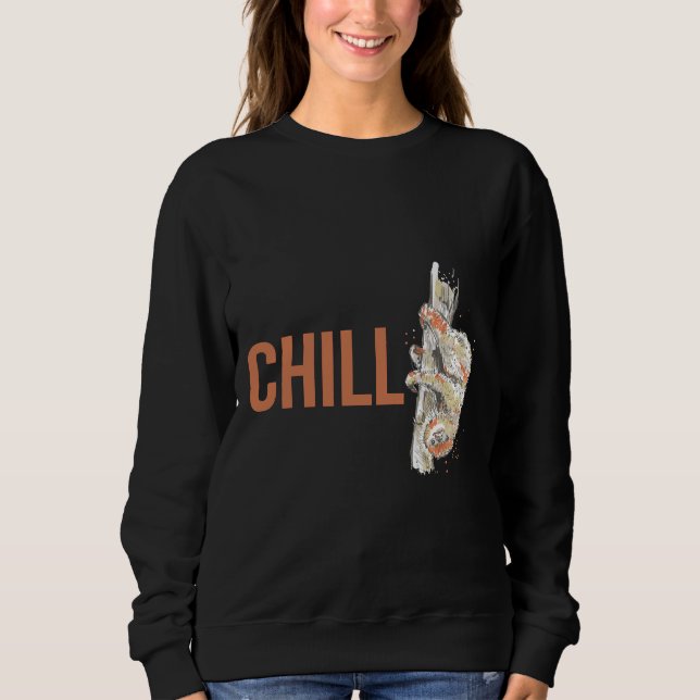 Chill Little Sloth Sketch Sweatshirt (Vorderseite)