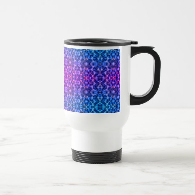 Chill Magenta-Blue Vibes Reisebecher (Rechts)