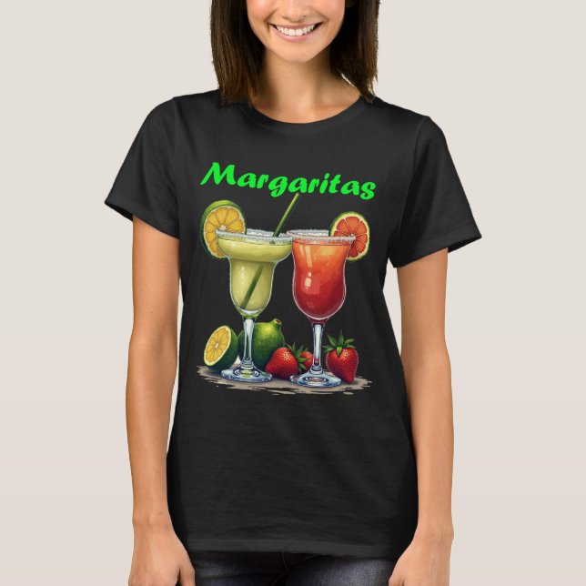 Chill Margarita Cocktail Grafischer T - Shirt (Vorderseite)