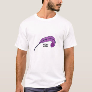 Chill Mode - Entspannte Lila Leaf-Illustration T-Shirt