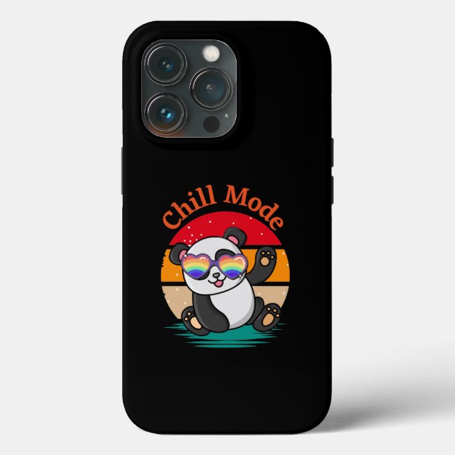 Chill Mode Panda Case-Mate iPhone Hülle (Rückseite)