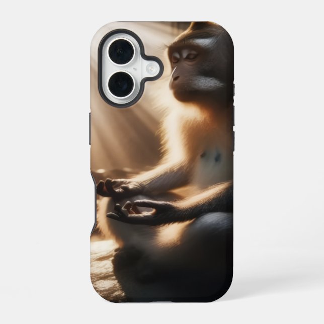 Chill Monkey iPhone 16 Hülle (Rückseite)