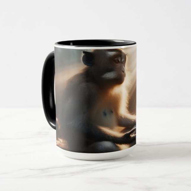 Chill Monkey Kaffeetasse (Vorderseite Links)