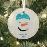 Chill Out Bro Snowman Ornament Aus Glas<br><div class="desc">Mit diesem aufschlussreichen Chill Out Bro Snowman Glass Ornament fügen Sie Ihrem Urlaubsstil eine klassische, aber persönliche Touch hinzu.</div>