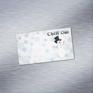 Chill Out Business Card Magnet