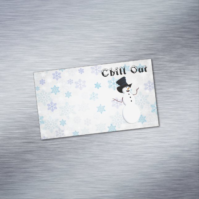 Chill Out Business Card Magnet (Beispiel)