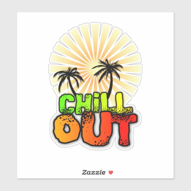 Chill Out Discal Aufkleber (Blatt)