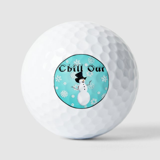Chill Out Golf Balls Golfball (Vorderseite)