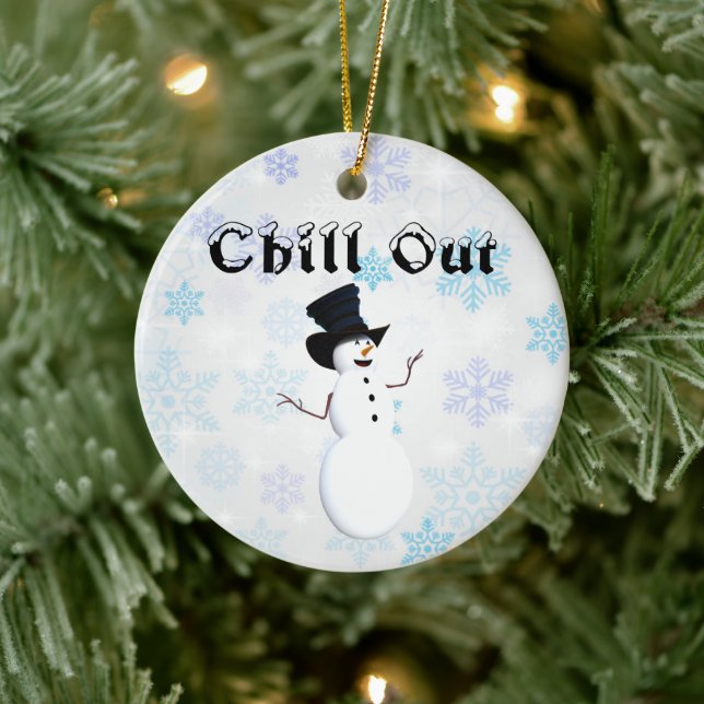 Chill Out Keramik Ornament (Baum)