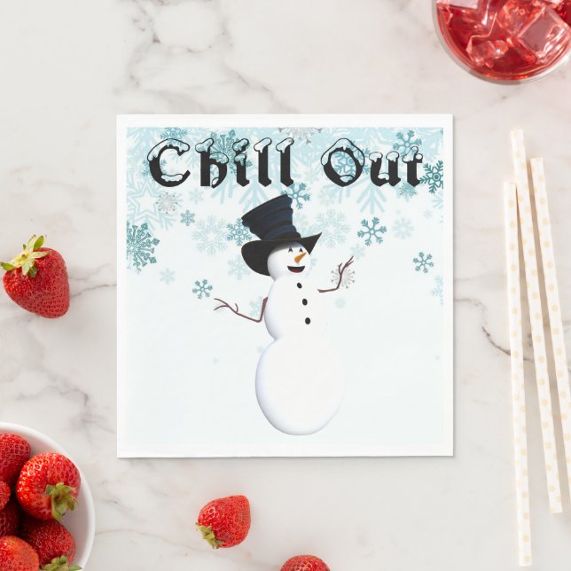 Chill Out Paper Napkin Serviette (Beispiel)