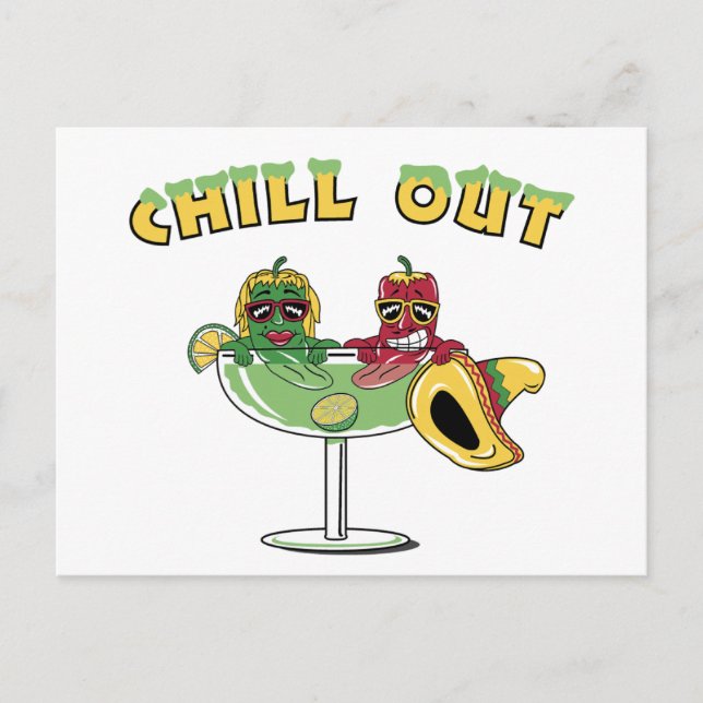 Chill Out Postkarte (Vorderseite)