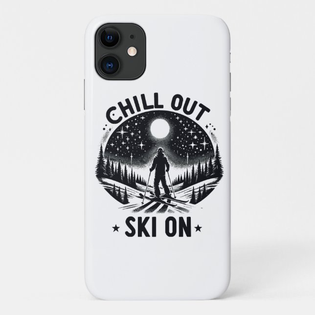 Chill out Ski on Case-Mate iPhone Hülle (Rückseite)