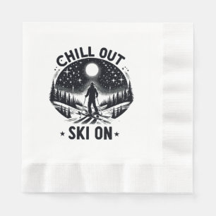 Chill out Ski on Serviette
