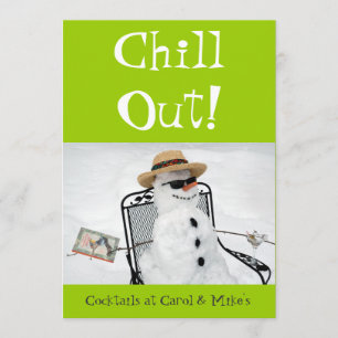 Chill Out: Wintercocktail-Party Einladung