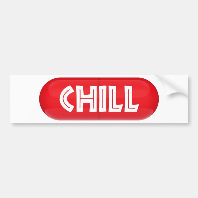 Chill Pill Autoaufkleber (Vorne)