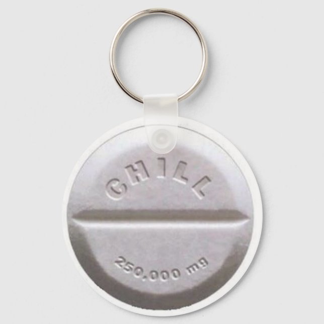 Chill Pill Schlüsselanhänger (Vorderseite)