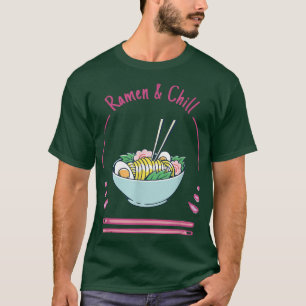 Chill Ramen Anime Noodles Kawaii Japan Sk T-Shirt