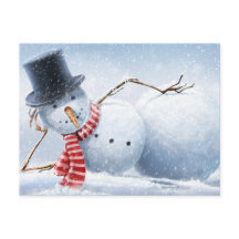 Chill Sexy Snowman Carte postale