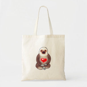 Chill Sloth mit leuchtendem Herzen Tragetasche