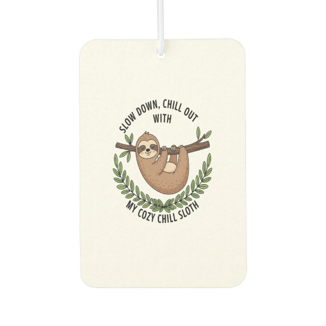 Chill Sloth, USA Animal Autolufterfrischer (Vorderseite)