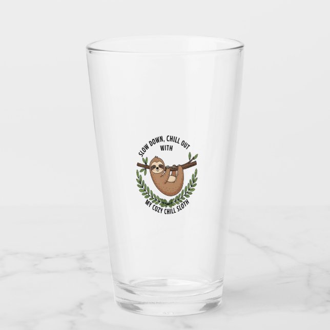 Chill Sloth, USA Animal Glas (Vorderseite)
