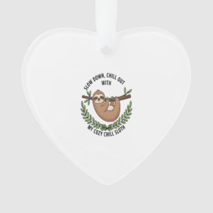 Chill Sloth, USA Animal Ornament