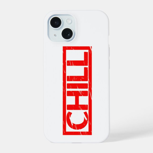 Chill Stempel iPhone 15 Hülle (Rückseite)