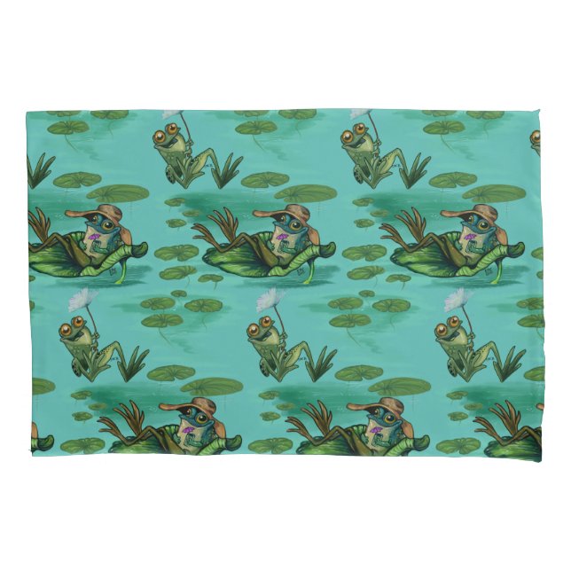 Chill Summer Frogs Kissenbezug (Vorderseite)