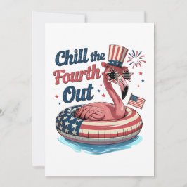 Chill The Fourth Out Lustiger 4. Juli Flamingo