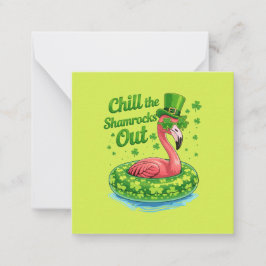 Chill The Shamrocks Out Funny  St Patrick’s Day Mitteilungskarte