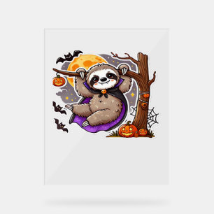Chill Thrills Halloween Sloth T-Shirt surdimension