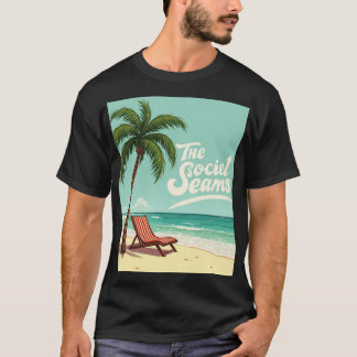 Chill tropical - Palm Tree & Beach Chair T-Shirt