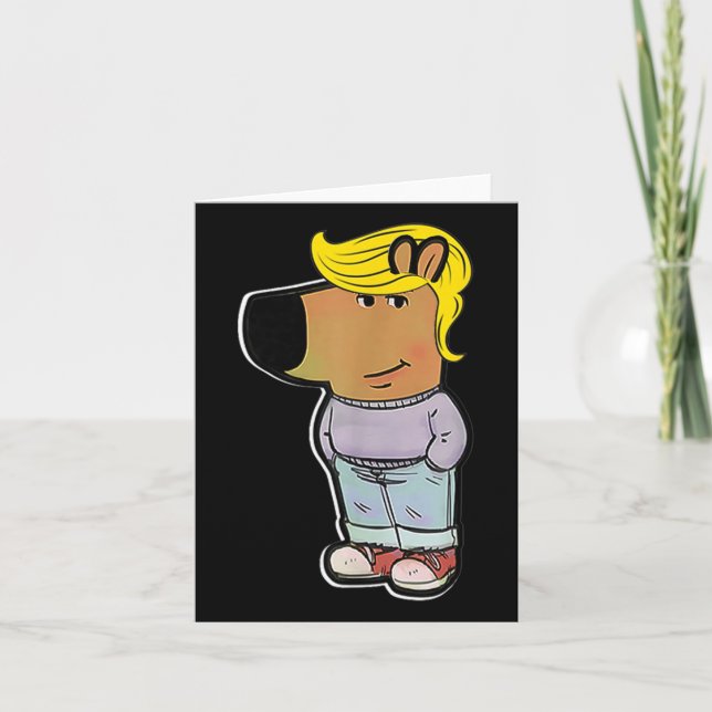 Chill Trump Meme Funny Chill Typ Meme Karte (Vorderseite)