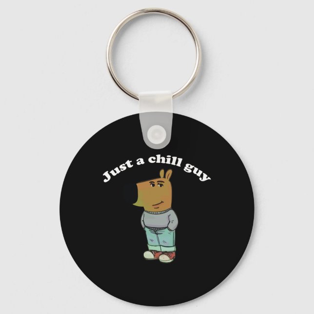 Chill Typ Funny Meme Geschenke Schlüsselanhänger (Vorderseite)