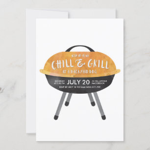 Chill und Grill BBQ Party Einladung