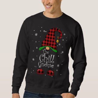 Chill Vater Gnome Buffalo Kariert Matching Family Sweatshirt