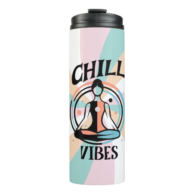 Chill Vibes | Meditation Thermosbecher (Vorderseite)