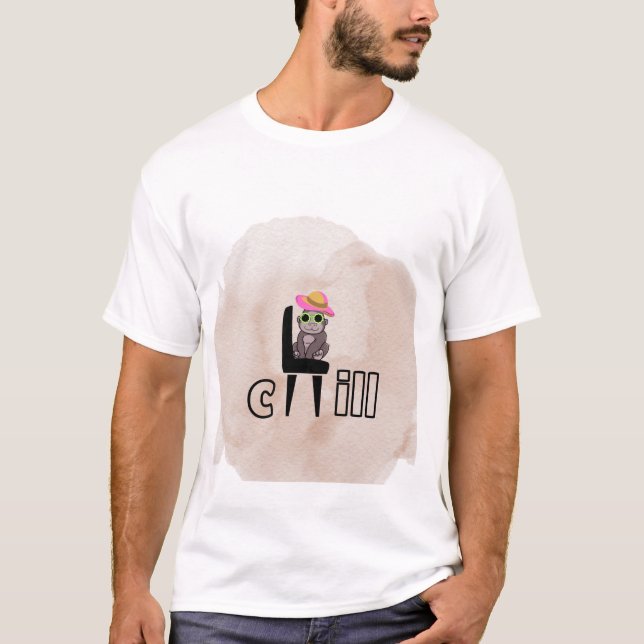 Chill Vibes Monkey | Funny Relaxing Cartoon Design T-Shirt (Vorderseite)
