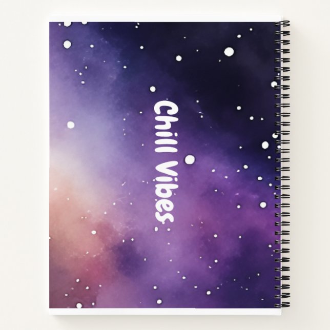 Chill Vibes Spiral Notebook Notizbuch (Rückseite)
