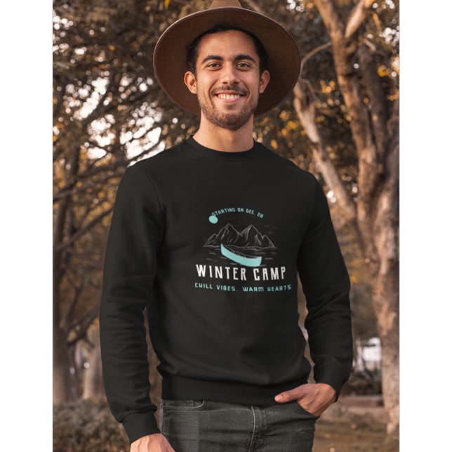 Chill vibes, warm herzen: Winter Camp 2023! Sweatshirt (Von Creator hochgeladen)