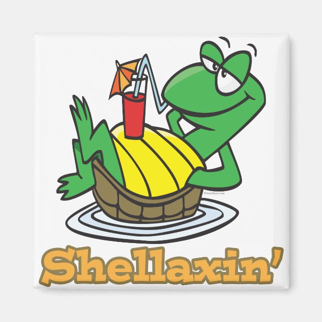 Chillaxin shellaxin Chillout Entspannende niedlich Magnet (Vorne)