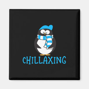 Chillaxing Niedlich Pinguin Weihnachten Zoogeschen Magnet