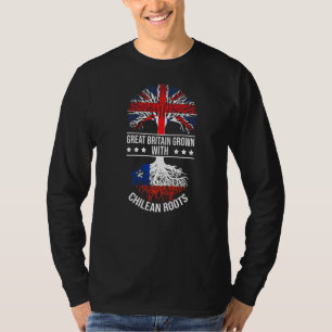 Chillean Roots Immigrations Herkunft Großbritannie T-Shirt