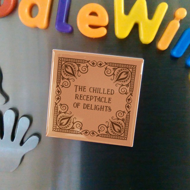 Chilled Receptacle Of Delights Patterned Border Magnet (Von Creator hochgeladen)