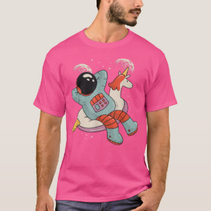 Chillen im Weltraum schwebender Astronaut -Astral T-Shirt