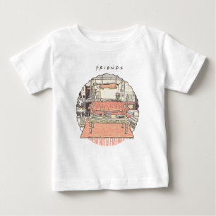 Chillen mit FRIENDS™ Cartoon 2 Baby T-shirt