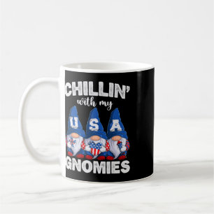 Chillen mit Gnome 4. Juli Unabhängigkeitstag A Kaffeetasse